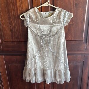 Elegant Silver Sequin Dress by Joyfolie/Mia Joy